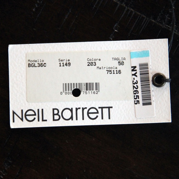Neil Barrett Charcoal Vest Waistcoat 38 / Medium w/ tags - Picture 11 of 13